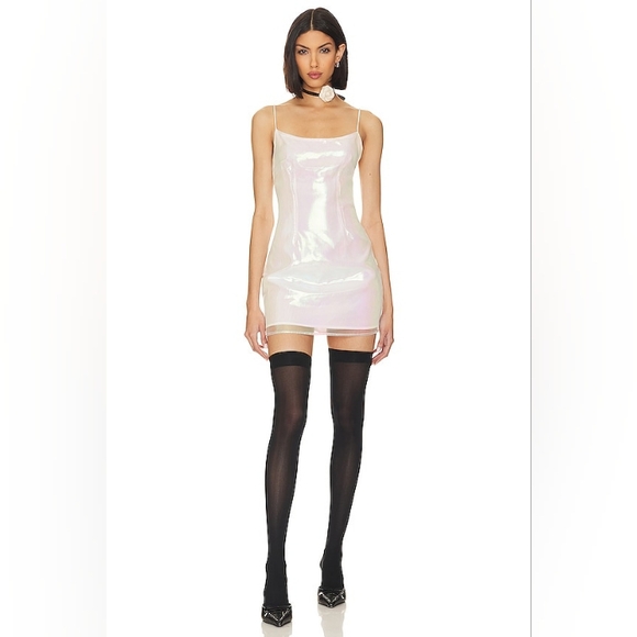 Rosalind Mini Dress in Opal - Picture 1 of 8